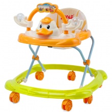 新款婴儿宝宝防侧翻防o型腿儿童音乐学步车 折叠男女婴儿学步车