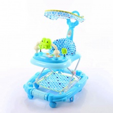 带遮阳篷婴儿学步车 婴儿脚垫学步车 男孩女宝宝学步车