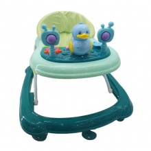 2022新款塑料音乐卡通灯婴儿学步车 简易七彩推把婴儿学步车