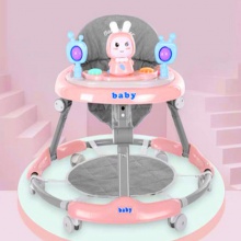 音乐宝宝折叠车 6/7-18个月防侧翻防O形腿助步车 婴儿学步车