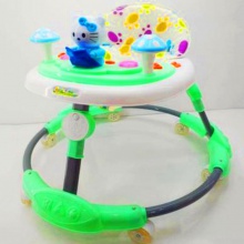 音乐宝宝折叠车 6/7-18个月防侧翻防O形腿助步车 婴儿学步车