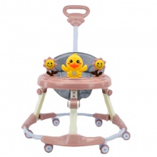 推柄一键折叠学步车 带音乐学步车 新款婴儿学步车