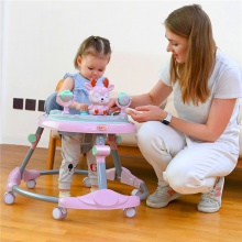 儿童三合一折叠多用型防侧翻助步车宝宝童车静音轮婴儿学步车