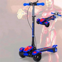 3-6-12岁以上中大儿童三轮闪光脚踏车 滑滑车 大号减震滑板车