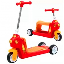 二合一功能多平衡童车 变形滑板车 儿童可骑坐三轮滑行学步车