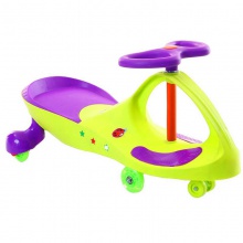 儿童防侧翻宝宝玩具车 静音闪光轮1-3-6岁溜溜车 儿童摇摆扭扭车
