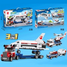 XJ9991兼容乐高积木宇宙飞船航天中心飞机系列火箭6拼装男孩