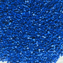 厂家现货蓝色软质PVC60度干净挤出注塑均可软质pvc注塑加工定制