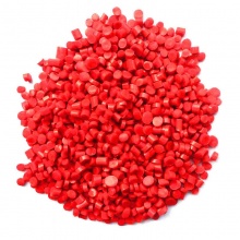 生产加工定制 红色PVC塑料颗粒 注塑级塑料颗粒 批发定制PVC塑料