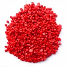 生产加工定制 红色PVC塑料颗粒 注塑级塑料颗粒 批发定制PVC塑料