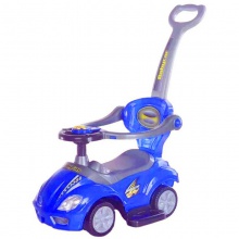 1/3小孩扭扭车带音乐宝宝可坐带推杆护栏溜溜车学步车儿童滑行车