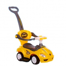 1/3小孩扭扭车带音乐宝宝可坐带推杆护栏溜溜车学步车儿童滑行车