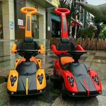 新款儿童手推车带护栏宝宝玩具车1-3岁宝宝婴幼儿单杆轻便滑行车