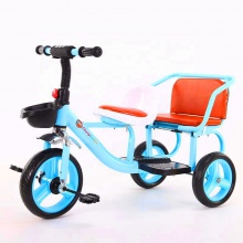 新款男女宝宝带斗脚踏童车 儿童三轮车 儿童双人三轮脚踏车