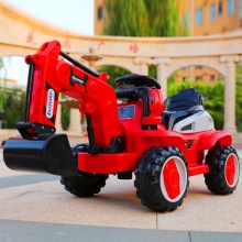 新款遥控可坐老挖机音乐宝宝工程车儿童童车玩具儿童电动挖掘机