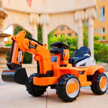 新款遥控可坐老挖机音乐宝宝工程车儿童童车玩具儿童电动挖掘机