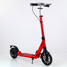 压扣手把带手刹碟刹减震滑板车 轮子高度可调节 成人铝合金滑板车