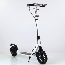 压扣手把带手刹碟刹减震滑板车 轮子高度可调节 成人铝合金滑板车