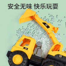 儿童大号仿真车模型翻斗搅拌起吊挖掘惯性工程车玩具套装