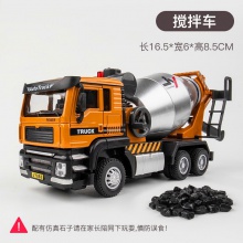 1/50仿真合金工程吊车翻斗车挖掘机回力声光儿童玩具摆件批发