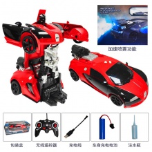 玩具充电遥控一建变形机器人氮气喷雾玩具车 儿童玩具车礼物