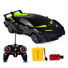 可充电仿真跑车五通方向炫酷遥控车男孩玩具 汽车一键变形机器人