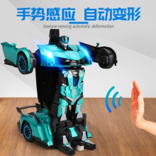 声控感应变形金刚机器人电动男孩赛车儿童遥控玩具车批发