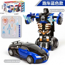 玩具惯性动力一键撞击变形玩具车机器人仿真模型玩具车儿童变形车