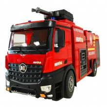 大号厢式可喷水消防车 22通道遥灭火RC遥控救援车儿童玩具