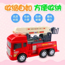 消防车玩具大号消防云梯车小孩儿童惯性车电动音乐万向消防云梯车