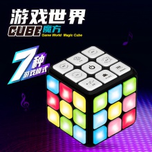 儿童益智玩具闯关声光解压互动指尖发光电子智能音乐游戏魔方
