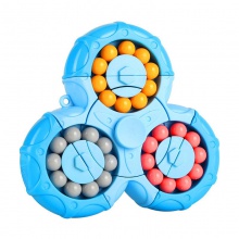 二合一六面旋转互通魔豆魔方指尖陀螺指尖魔方掌控魔方玩具