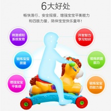 新品时尚音乐摇马儿童周岁礼物婴儿骑行推车二合一新年礼物