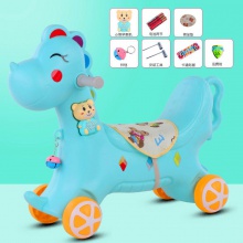 摇马木马儿童摇马组合二合一宝宝周岁礼物大号加厚1-6岁摇椅木马