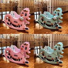 木马儿童摇马宝宝一周岁生日礼物玩具摇摇车两用婴儿摇椅摇摇马