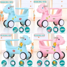 新款儿童摇马宝宝带音乐儿童两用摇马塑料摇摇马生日礼物玩具批发