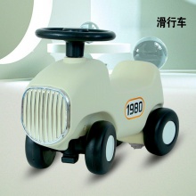 木马儿童摇马带音乐二合一滑行车宝宝四轮溜溜扭扭玩具车