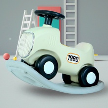 木马儿童摇马带音乐二合一滑行车宝宝四轮溜溜扭扭玩具车