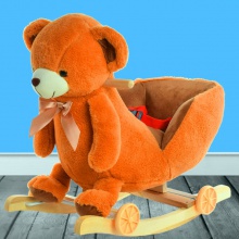 两用摇马木马宝宝摇摇车儿童玩具两用溜溜车毛绒摇椅生日周岁礼物