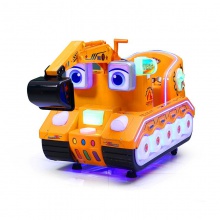 新款儿童电动投币MP5工程挖土机推土机扫码共享摇摇车摇摆机