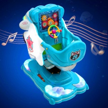 2022新款儿童投币摇摇车跷跷板小孩电动玩具车商用扫码支付摇摆机