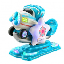 2022新款儿童投币摇摇车跷跷板小孩电动玩具车商用扫码支付摇摆机