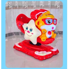 2022新款儿童投币摇摇车跷跷板小孩电动玩具车商用扫码支付摇摆机