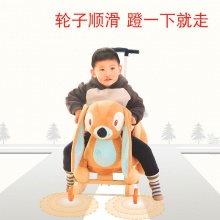 儿童音乐木马摇马婴儿宝宝摇椅实木带摇摇车摇摇马女孩周岁礼物