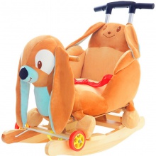 儿童音乐木马摇马婴儿宝宝摇椅实木带摇摇车摇摇马女孩周岁礼物