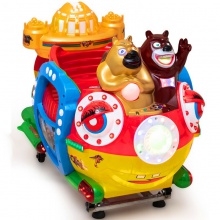 新款儿童电动投币3D老爷车摇摆机商用MP5摇摇车扫码共享摇摇