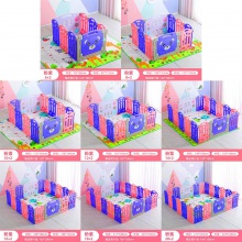 儿童游戏围栏婴儿爬行学步安全护栏室内户外游乐场幼儿园滑梯组合
