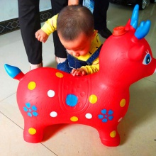 新款音乐跳跳鹿 儿童充气跳跳马 充气玩具 全新加厚A料 批发