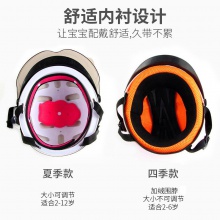 儿童头盔男孩电动车帽头盔小孩头盔女防撞宝宝头盔灰四季通用