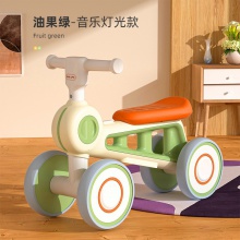儿童平衡车1一3岁宝宝学步车无脚踏2岁女男孩小童滑行四轮溜溜车